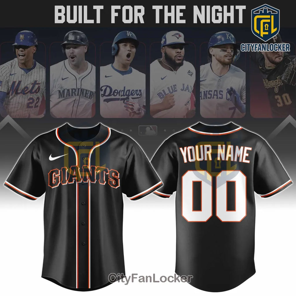 San Francisco Giants Custom Black Baseball Jersey