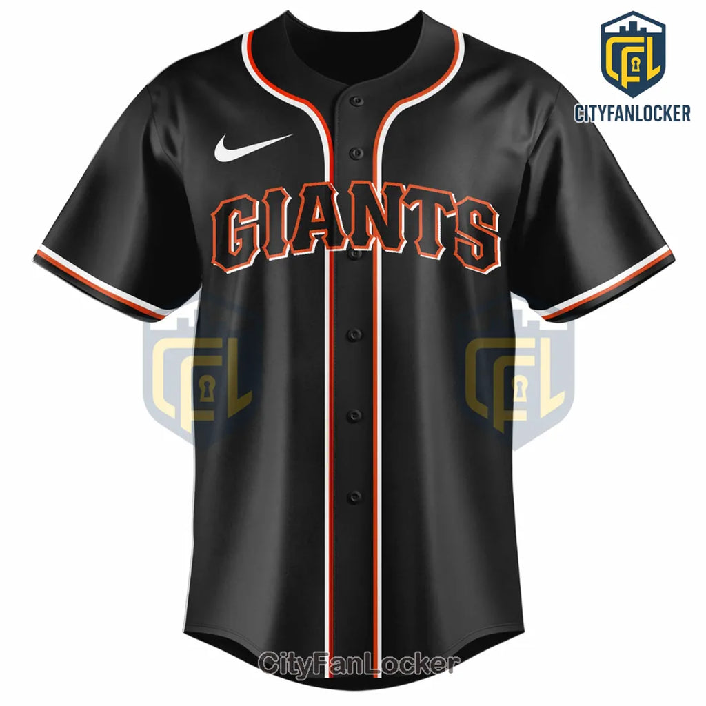 San Francisco Giants Custom Black Baseball Jersey