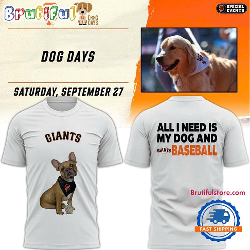 San Francisco Giants Dog Days French Bulldog T Shirt