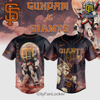 San Francisco Giants Gundam Jersey - Anime Robot Baseball Jersey