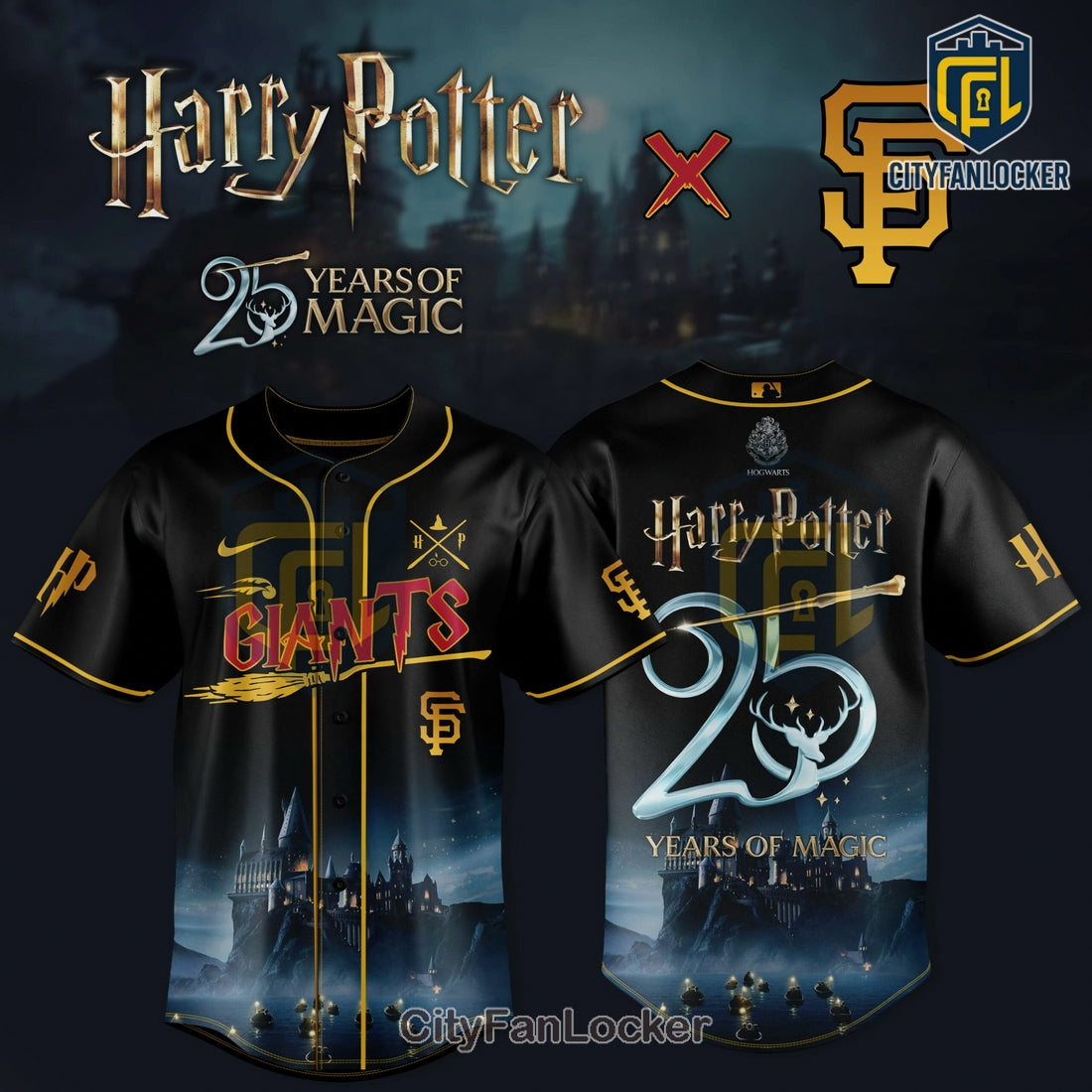 San Francisco Giants Harry Potter 25 Years of Magic Baseball Jersey
