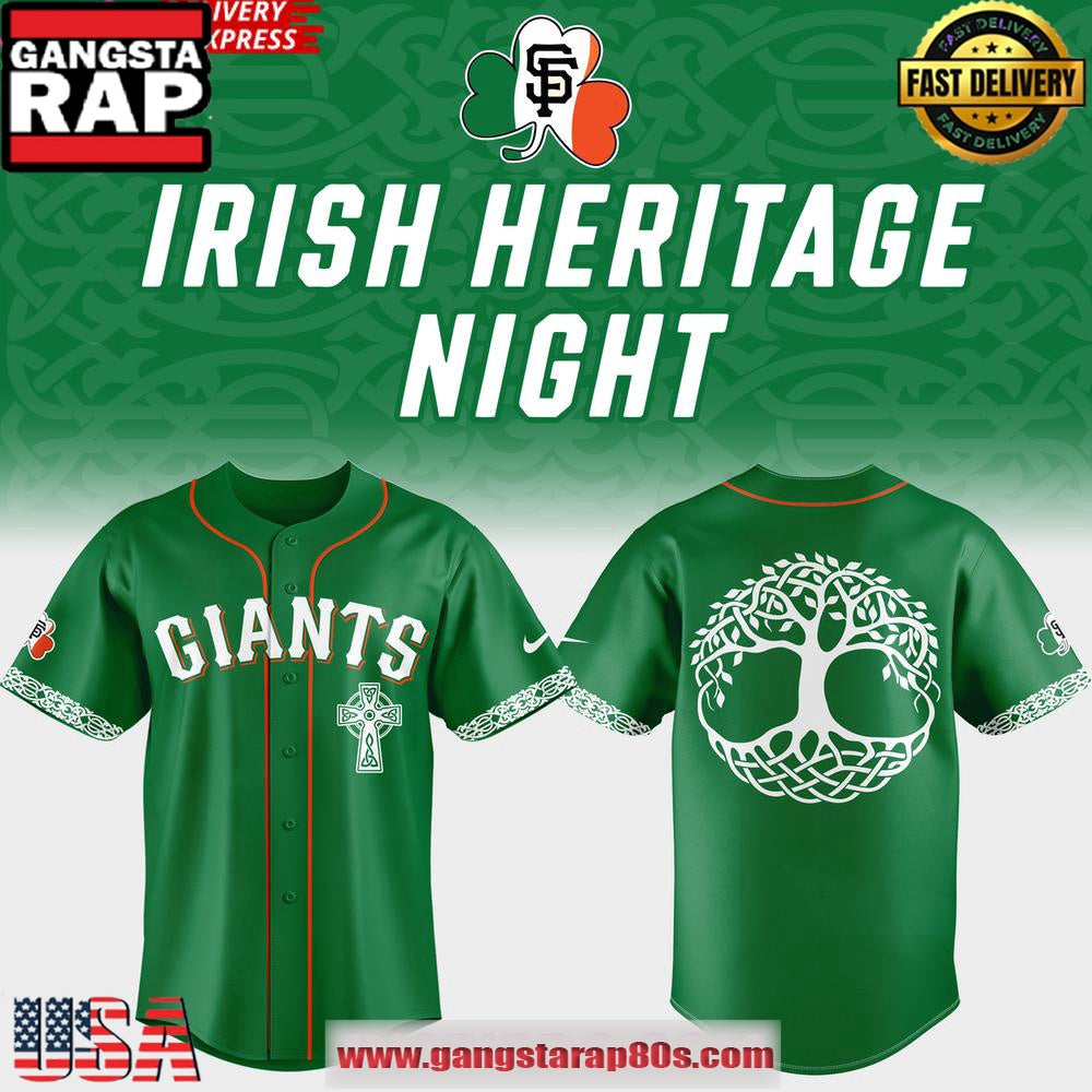 San Francisco Giants Irish Heritage Night 2025 Baseball Jersey Shirt
