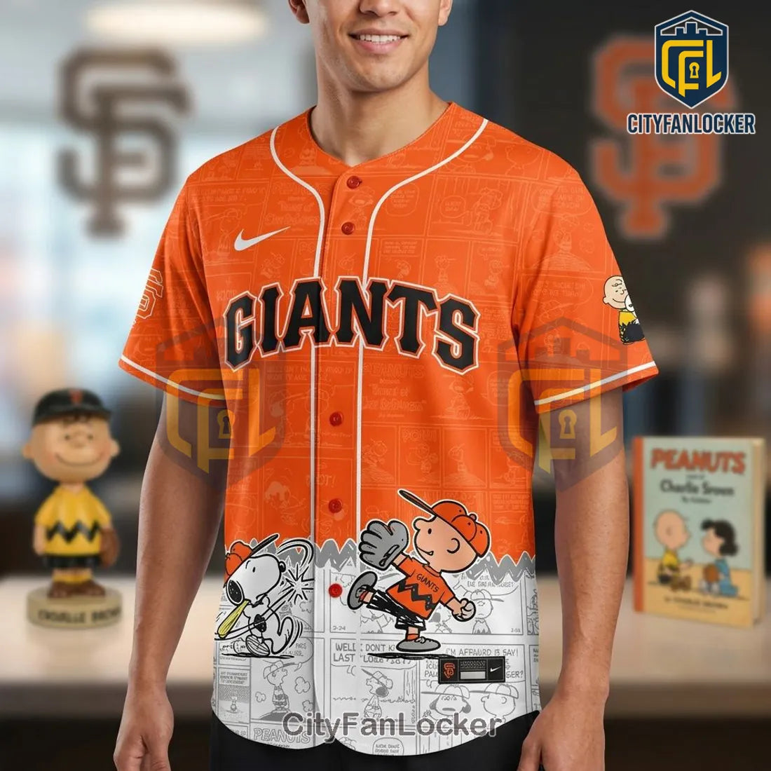 San Francisco Giants Snoopy Peanuts Night 2026 Baseball Jersey