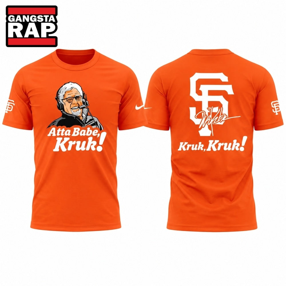 San Francisco Giants x Mike Krukow AttaBabeKruk T Shirt