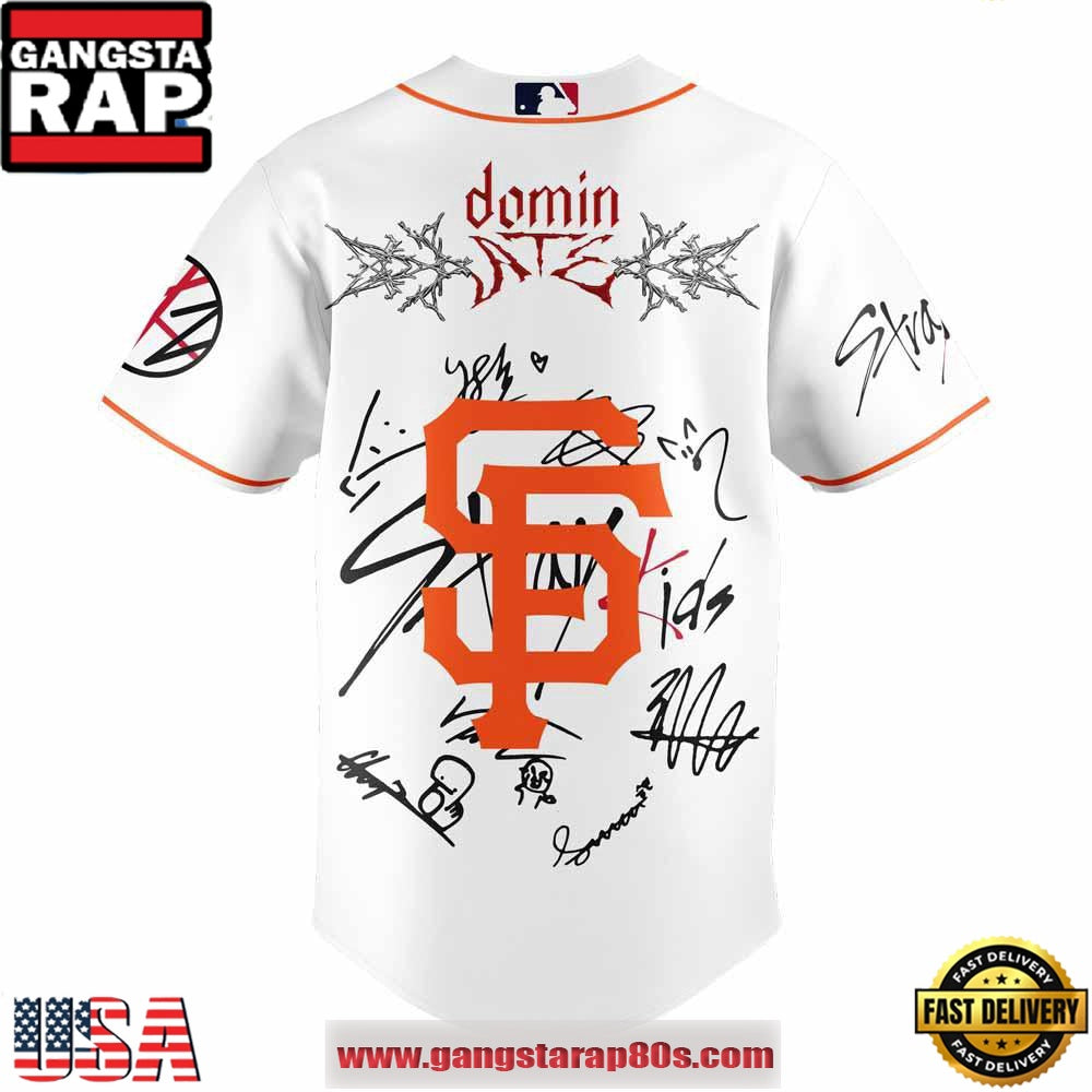 San Francisco Giants x Stray Kids Limited Edition Baseball Jersey Shirt
