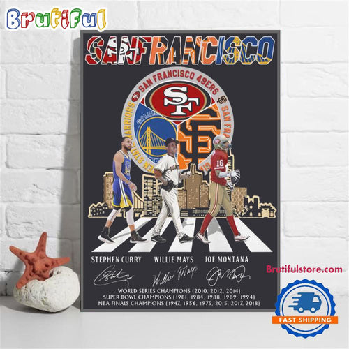 San Francisco Sport Team Graphics Signature Limited New Poster Canvas Art