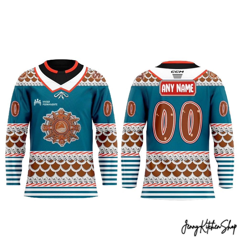 San Jose Barracuda Teddy Bear Toss 2025 Limited Hockey Jersey