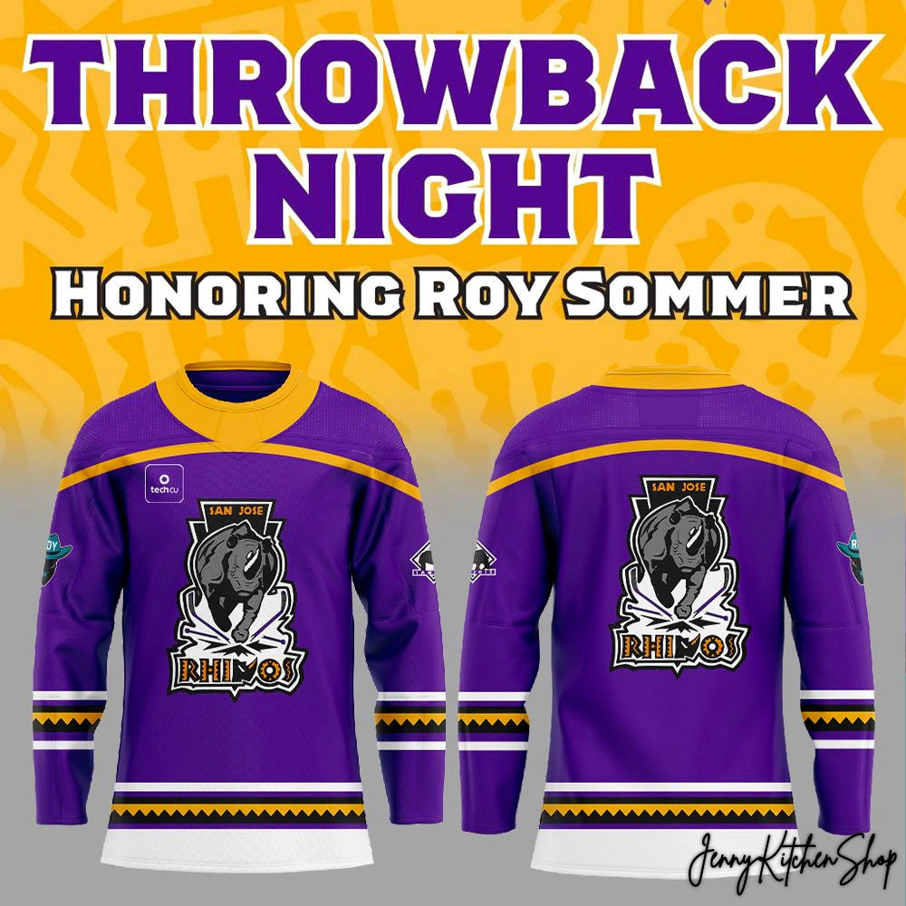 San Jose Barracuda Throwback Night 2026 Hockey Jersey