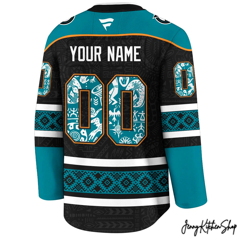 San Jose Sharks 2025 Indigenous People Heritage Hockey Jersey