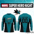 San Jose Sharks 2026 Marvel Super Hero Hockey Jersey