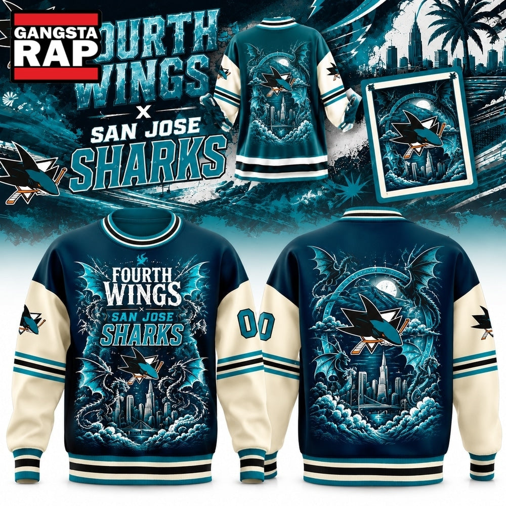 San Jose Sharks Fourth Wing Night 2026 Special New Sweatshirt