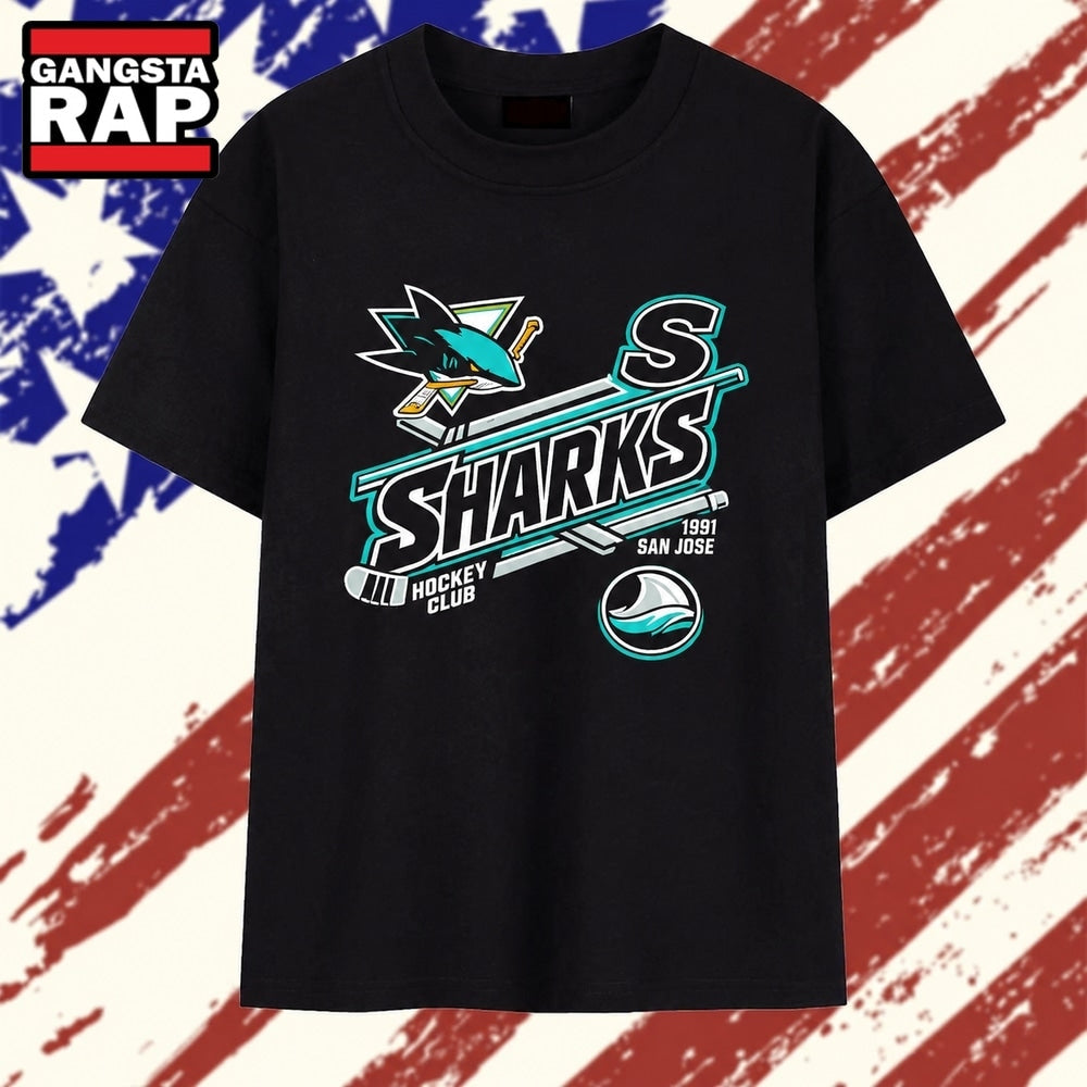 San Jose Sharks Hockey Club 1991 NHL T Shirt