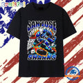 San Jose Sharks skeleton Player Graphic 2025 T Shirt