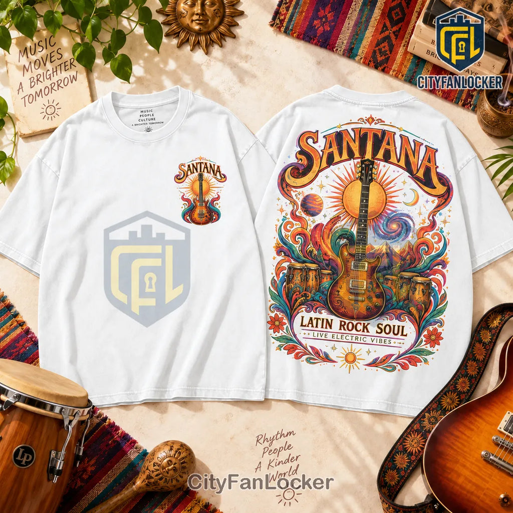 Santana Latin Rock Soul Vintage Washed Shirt