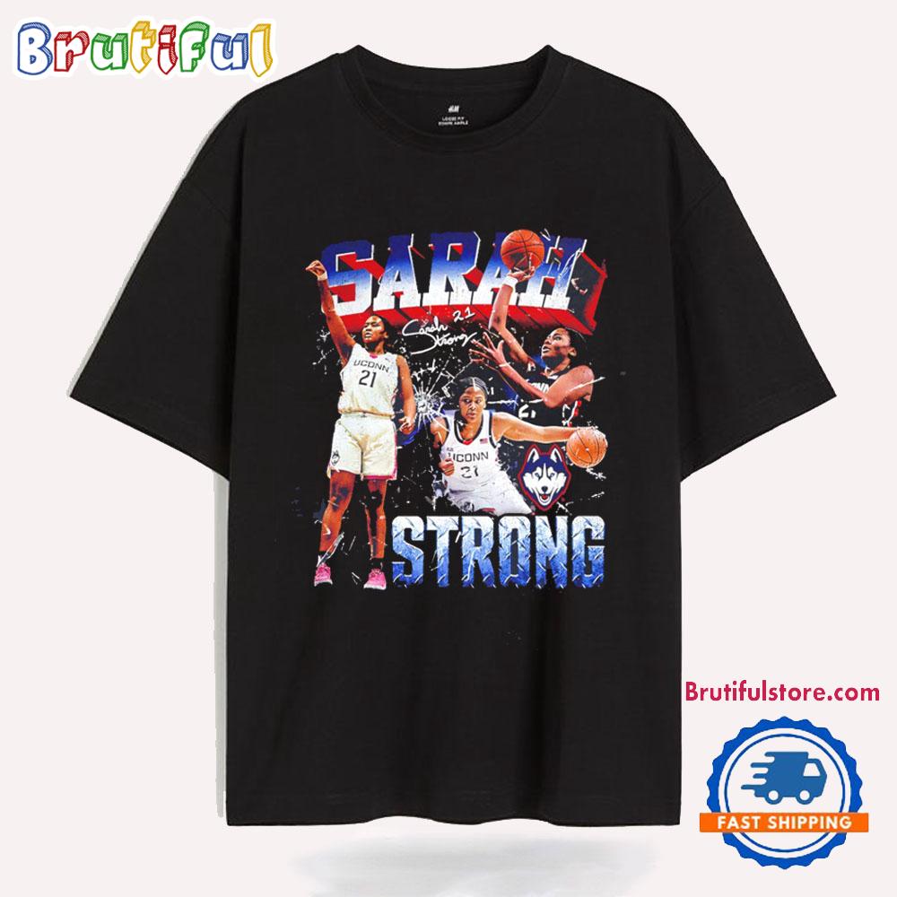 Sarah Strong Uconn Huskies Player Collage T Shirt