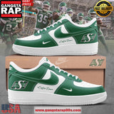 Saskatchewan Roughriders New Edition Custom Air Force 1 Sneakers Shoes