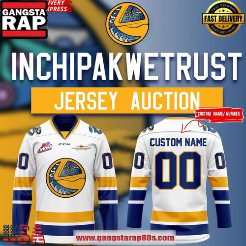 Saskatoon Blades Inchipakwetrust Special Custom Name Number Hockey Jersey