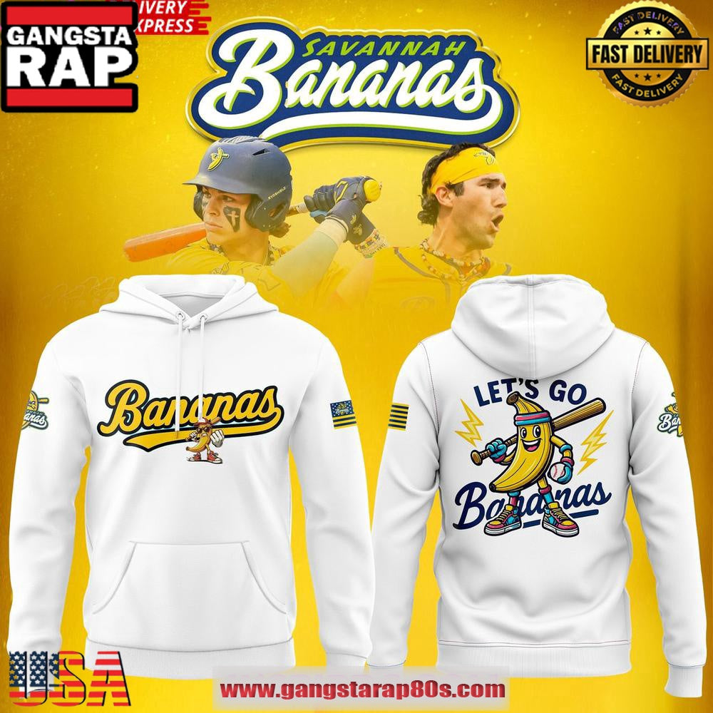 Savannah Bananas “Let’s Go Bananas” Special All Over Print Hoodie