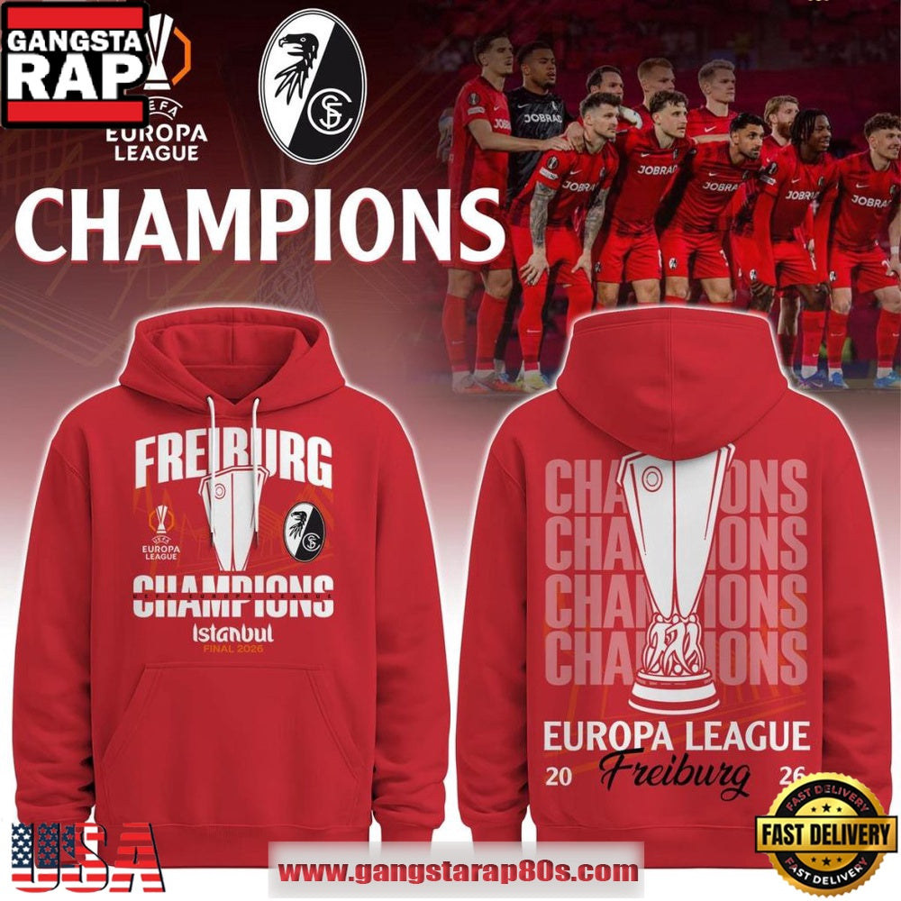 SC Freiburg Europa League Champions 2026 Unisex Hoodie