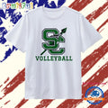 SC volleyball team logo with spear and feather crossing through letters T Shirt