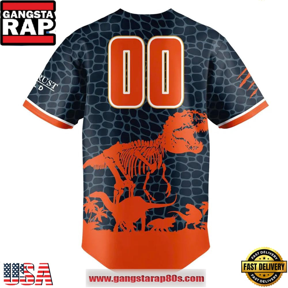 Schaumburg Boomers Jurassic Ballpark Limited Edition Baseball Jersey Shirt
