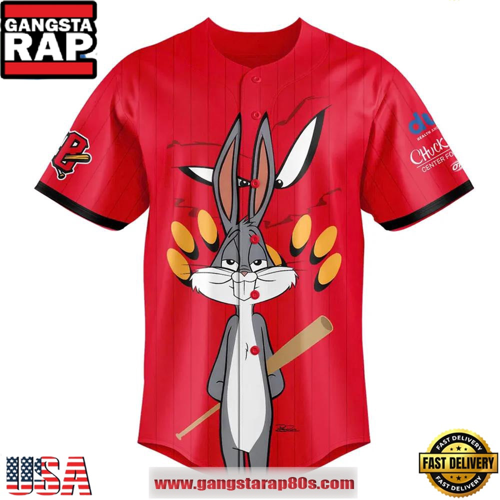 Schaumburg Boomers x Looney Tunes Limited Edition Custom Baseball Jersey Shirt