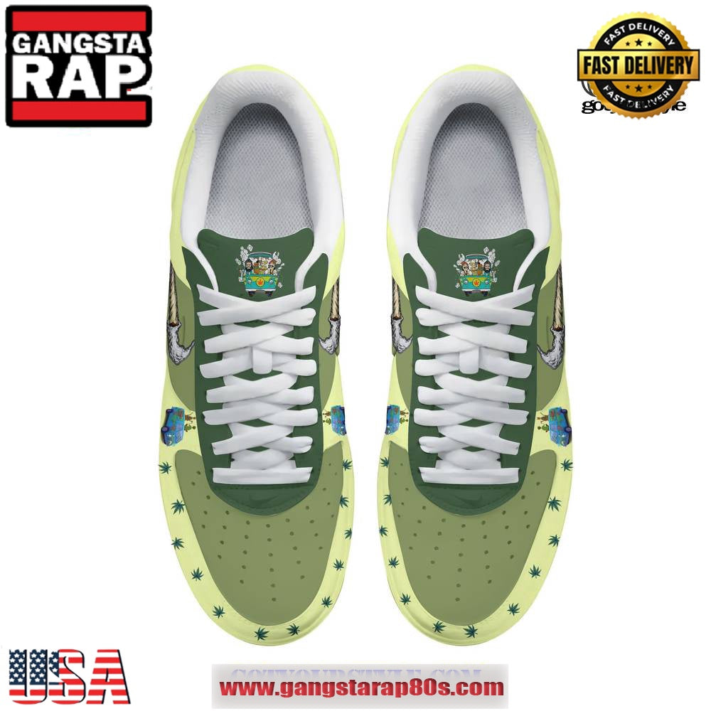 Scooby Doo 420 Someone Pass Shaggy The Baggy Air Force 1 Running Sneakers Shoes