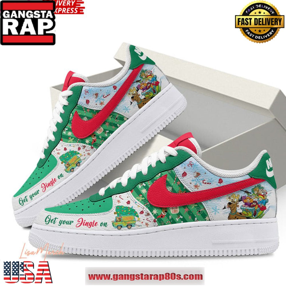 Scooby Doo Holiday Mystery Limited Edition Air Force 1 Running Sneakers