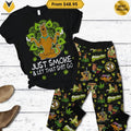 Scooby Doo Just Smoke Let That Shit Go Weed Pajamas Set
