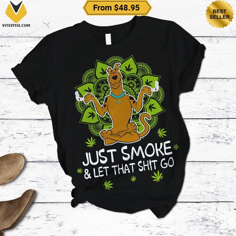 Scooby Doo Just Smoke Let That Shit Go Weed Pajamas Set