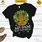 Scooby Doo Just Smoke Let That Shit Go Weed Pajamas Set