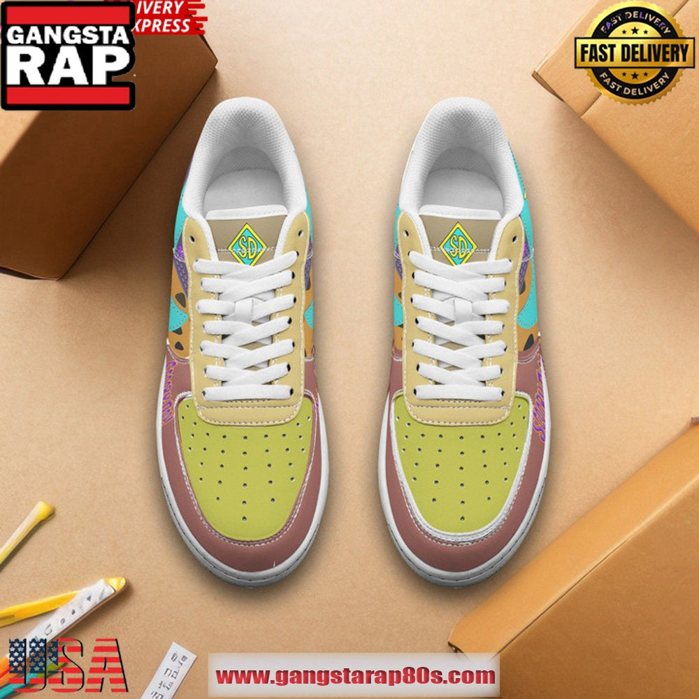 Scooby Doo Mystery Machine Air Force 1 Running Sneakers Shoes