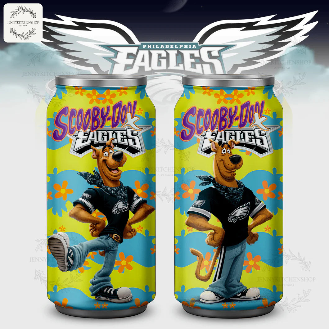 Scooby-Doo x Philadelphia Eagles Custom Coca Tumbler