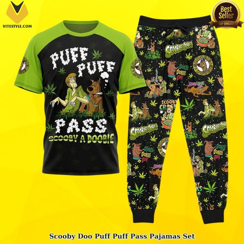 Scooby Doo Puff Puff Pass Pajamas Set