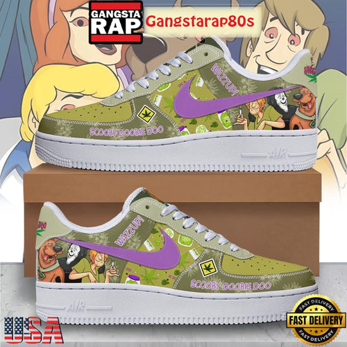 Scooby Doo Wazzup Weed New Edition Air Force 1 Sneakers Shoes