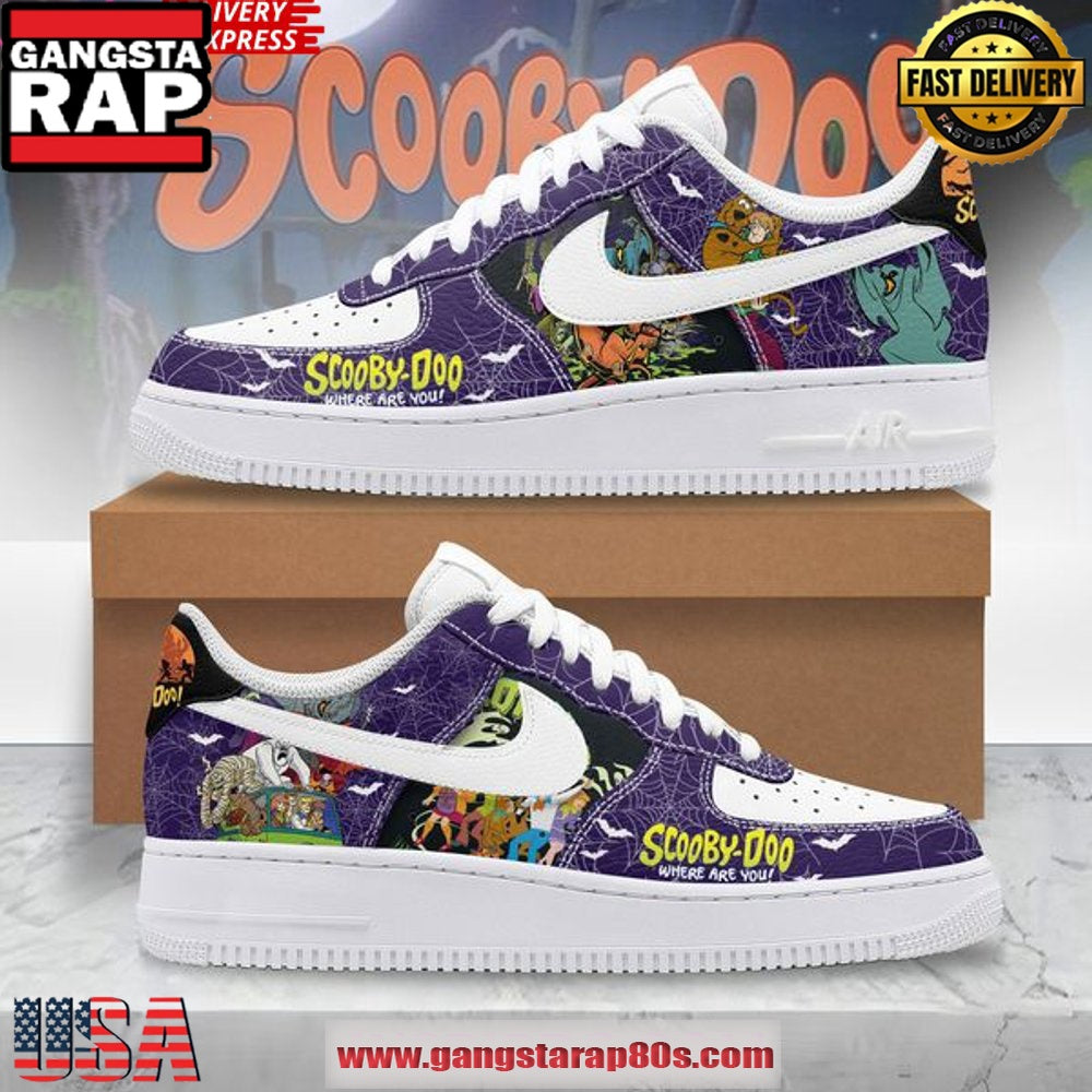 Scooby Doo Where Are You Limited Edition Air Force 1 Sneakers Shoes