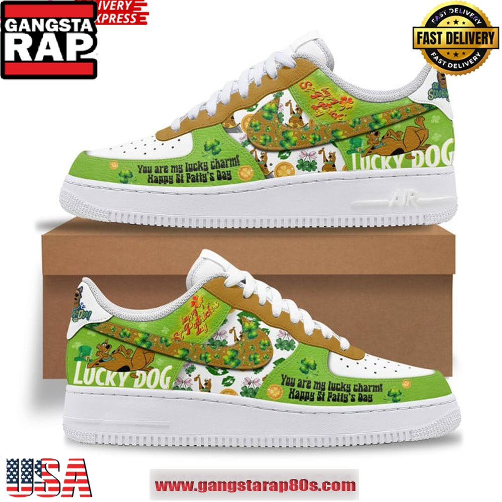 Scooby-Doo Happy St. Patrick’s Day Special Air Force 1 Running Sneakers Shoes
