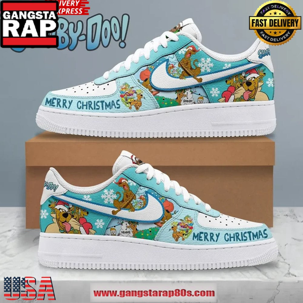 Scooby-Doo Merry Christmas Limited Edition Air Force 1 Running Sneakers