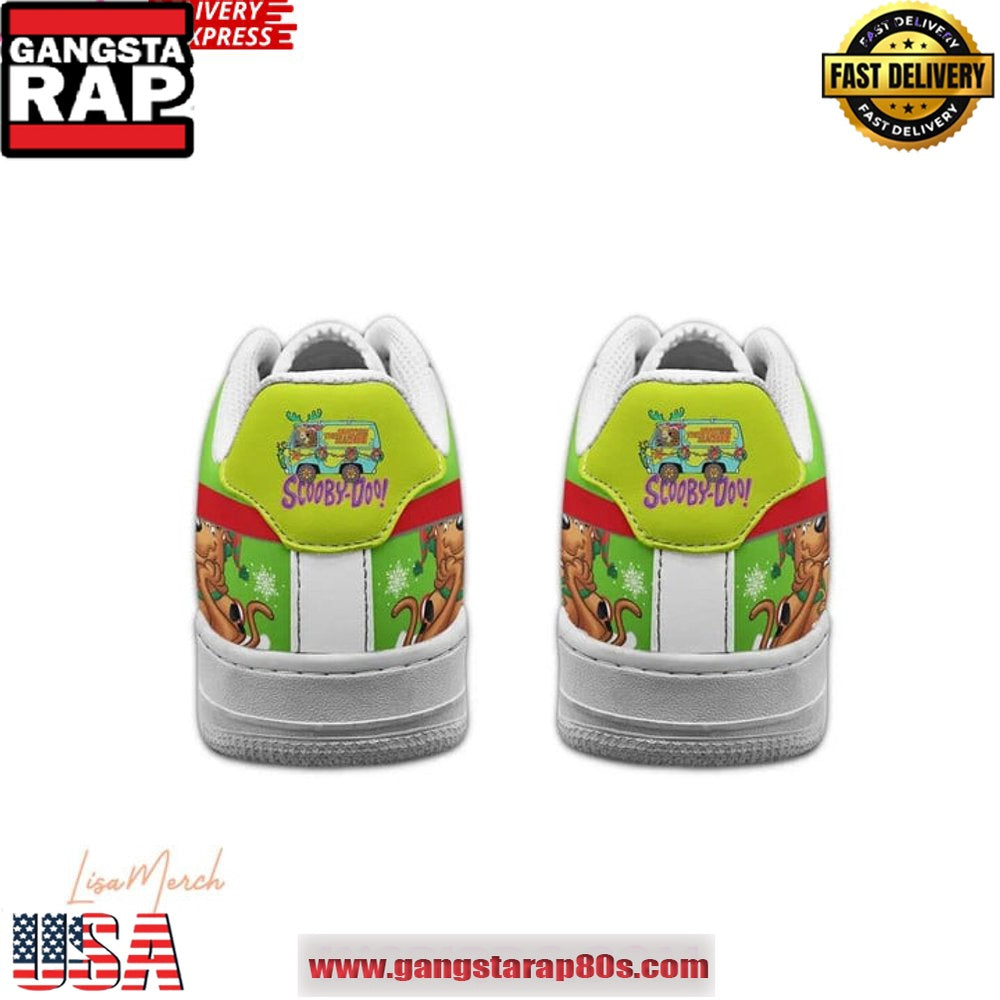 Scooby-Doo Merry Scoobymas Limited Edition Air Force 1 Running Sneakers Shoes