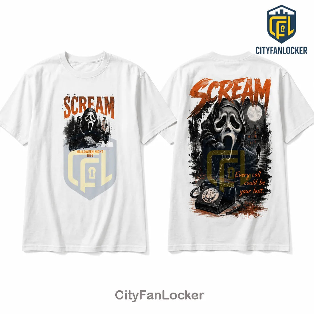 Scream Ghostface Halloween 1996 Horror T-Shirt