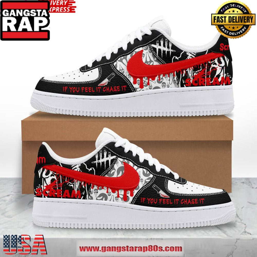 Scream If You Feel It Chase It Air Force 1 Running Sneakers Shoes