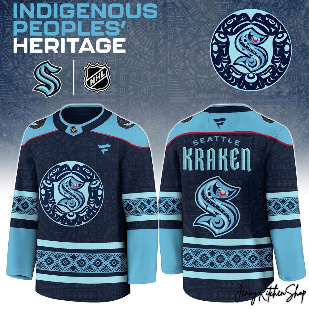 Seattle Kraken 2025 Indigenous People Heritage Hockey Jersey