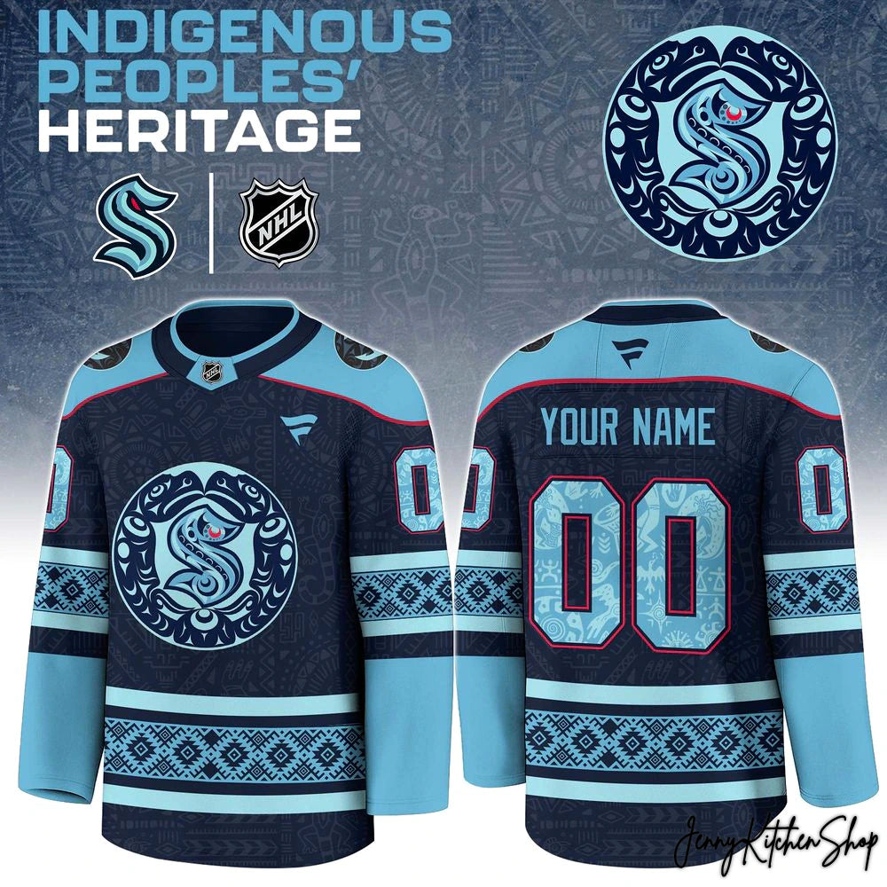 Seattle Kraken 2025 Indigenous People Heritage Hockey Jersey