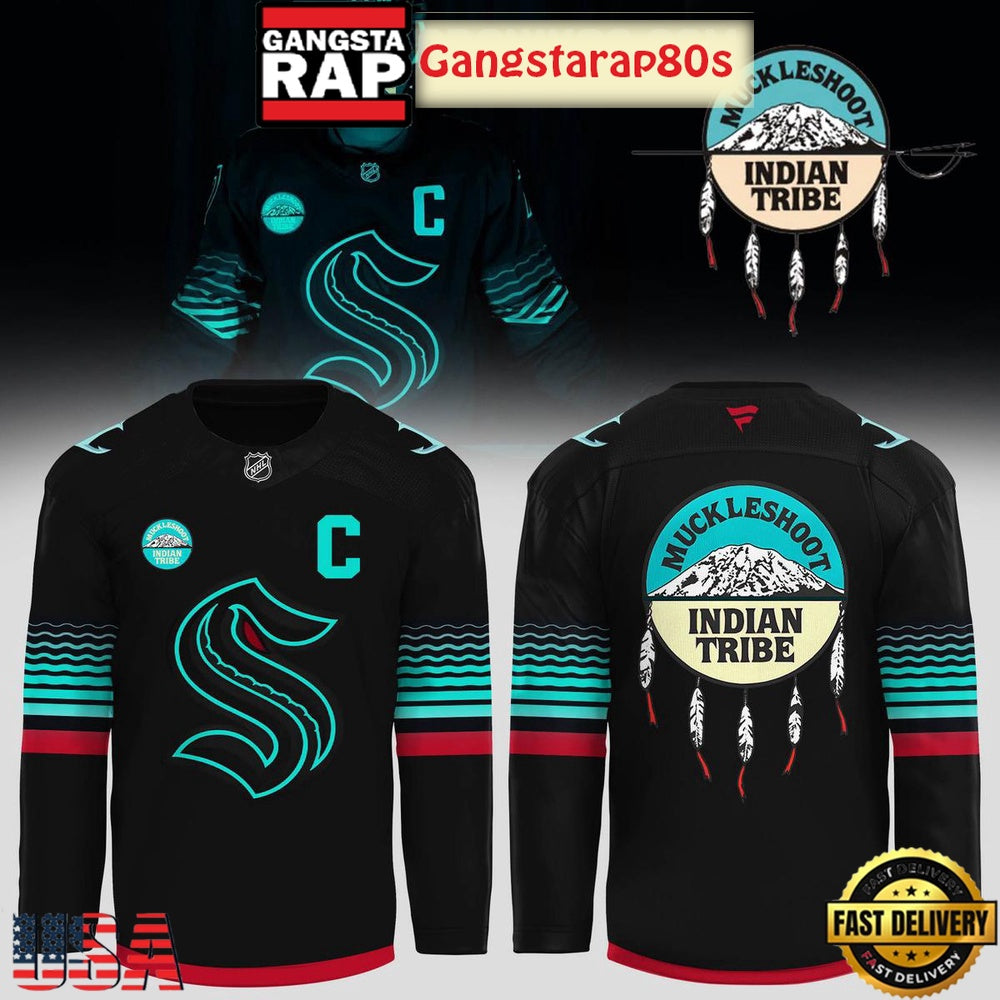 Seattle Kraken Muckleshoot Indian Tribe Hockey Jersey