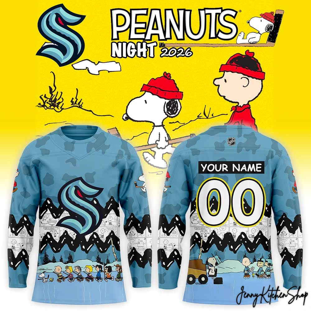 Seattle Kraken Peanuts Night 2026 Hockey Jersey