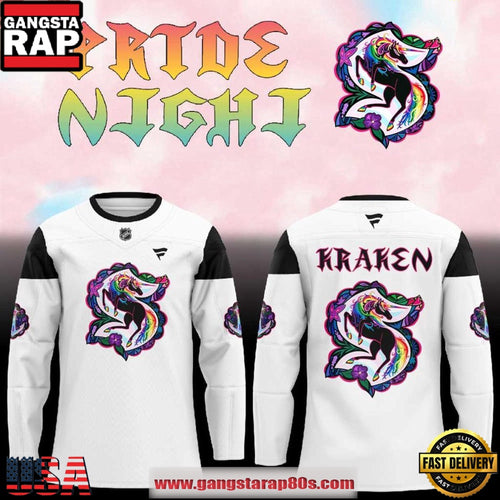 Seattle Kraken x Pride Night Unicon 2026 New Edition Hockey Jersey