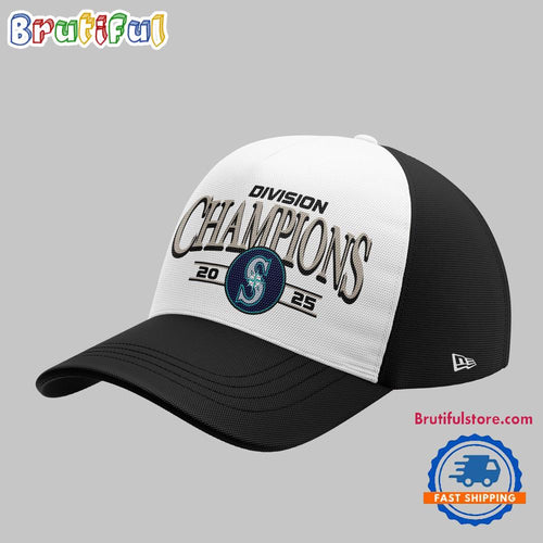 Seattle Mariners 2025 AL West Division Champions Locker Room Signature Baseball Cap