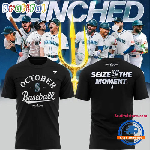 Seattle Mariners 2025 MLB Postseason Black Shirt