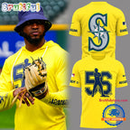 Seattle Mariners Baseball 2025 Randy Crossed ARM Night Hoodie T-Shirt