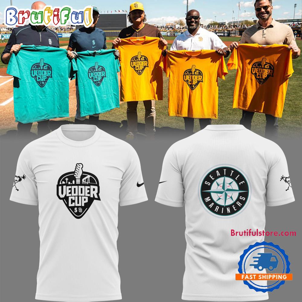 Seattle Mariners Baseball Vadder Cup 2025 Limited Edition White Hoodie T-Shirt